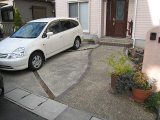 施工前のお庭