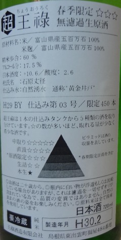 超王禄春季限定20172