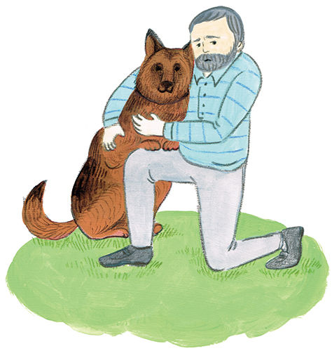 犬とおじさん
