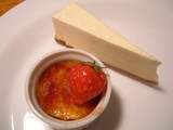 デザートの味も顔ぶれも前と同じ♪クリームブリュレは中トロットロよ!