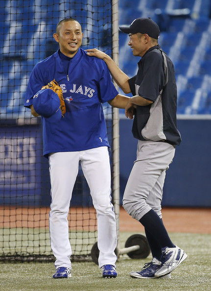 Ichiro+Suzuki+Munenori+Kawasaki+New+York+Yankees+M9SHXpF-ASal