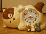 残念です ニャン ちゅう 猫 目覚まし 時計 CITIZEN にゃんチューねこ