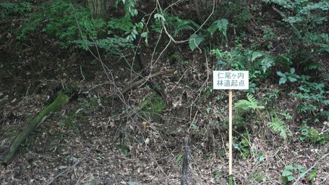 仁尾ヶ内林道起点
