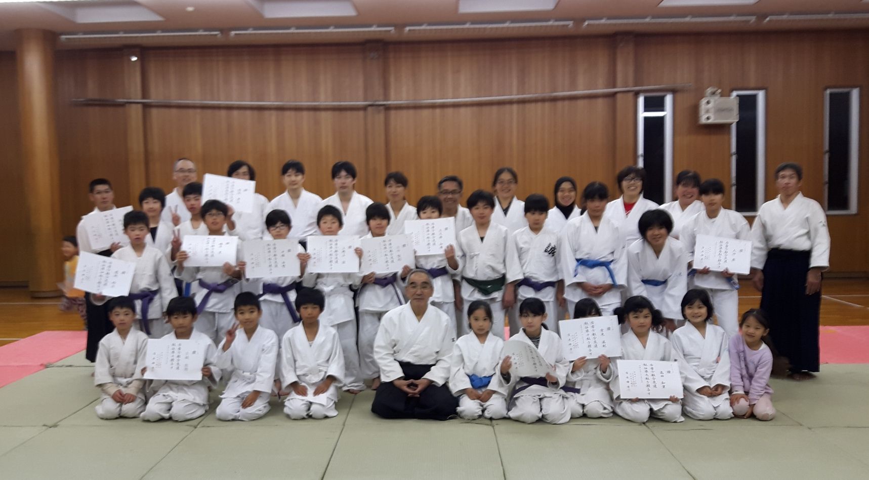 香芝市総合体育館 平成30年12月21日 金 財 合気会登録道場 合気道 西大和会