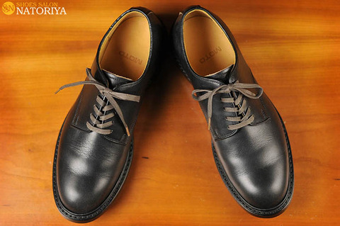 茶芯エイジング】MOTO 2111 クロムエクセル プレーントゥ Size 2 茶芯