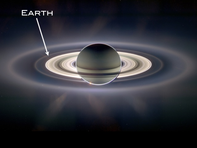 Earth-next-to-Saturn
