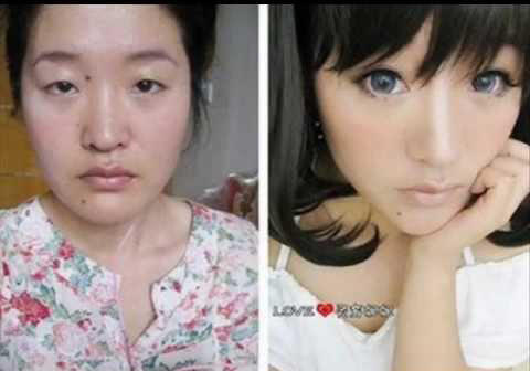 メイク Before After