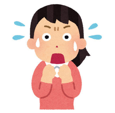 驚いている女性