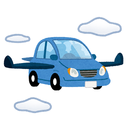 car_sky_flying