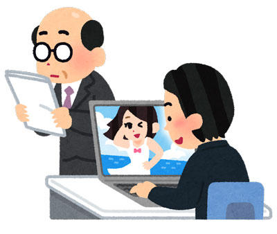 仕事　サボる　社員