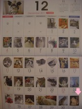 猫めくり大判12月
