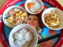 インフルからの初食事