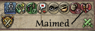 maimed