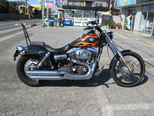 2010年式FXDWG ダイナ・ワイドグライドスカイハイバーハンドルに交換他