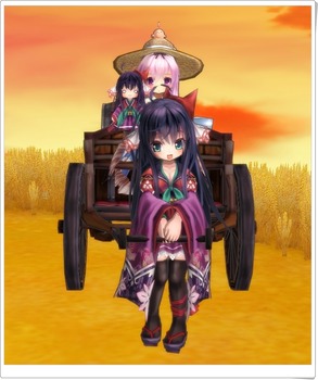 「スタートラー」ファーマーカート胸に騎乗