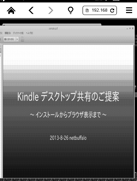 Presentation using Kindle Paperwhite