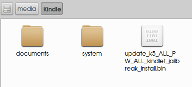 copy kindle update bin