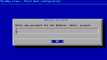 07 turnkey linux redmine admin password