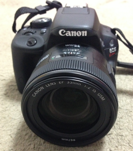07 EF 35mm f2 IS USM レンズをEOS Kiss X7に装着