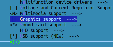 make config graphics support