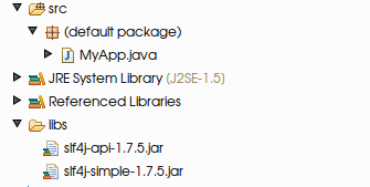 slf4j - eclipse library setting
