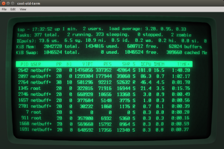cool and vintage linux terminals