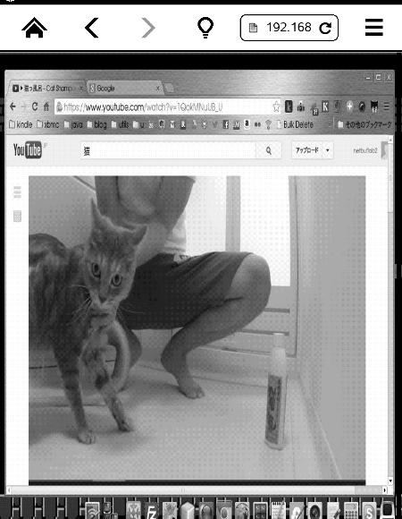 kindle web server show youtube with wide screen
