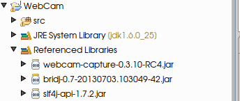 webcam capture java classpath