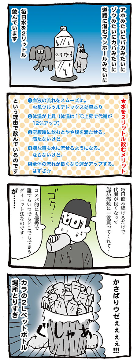 一日水を2リットル飲むダイエット法のメリットとデメリット