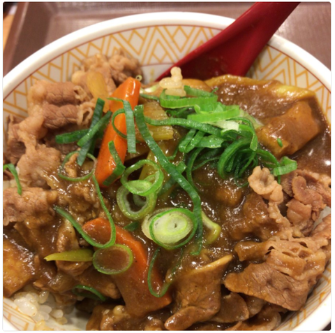すき家『カレー南蛮牛丼』