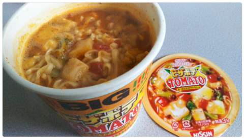 カップヌードル『チーズピザポテトマト味』