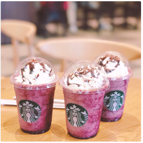 スタバ『チェリー & チョコレート チップ フラペチーノ』