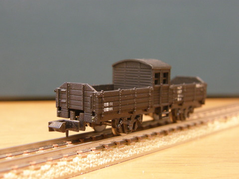 中古鉄道模型 1/150 私鉄タイプ トフ タイプB 無蓋緩急車 塗装済