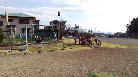 2017年1月日曜の昼下がりに公園で