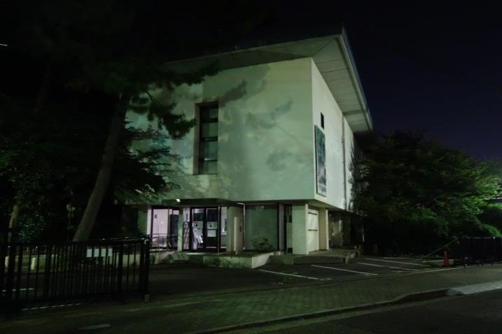 旧會津八一記念館夜景SDSC04540