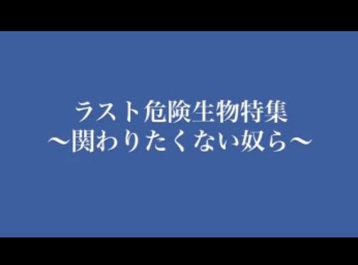 危険生物特集!!!