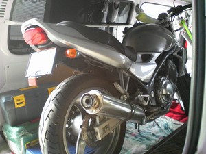 バリオス vs Ninja250R : Ninja250Rで月まで行こう