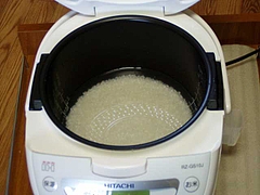 炊飯器にセット♪