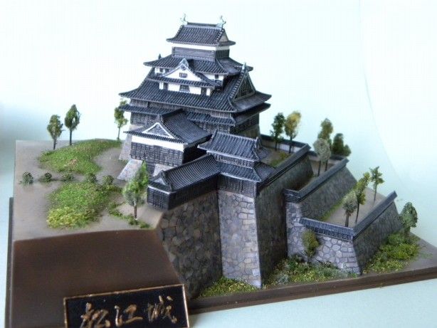 松江城完成(童友社1/500) : つれづれプラモ製作記