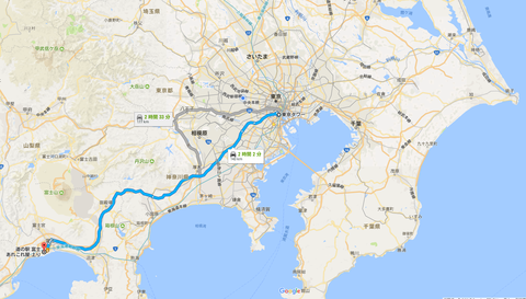 東京から富士