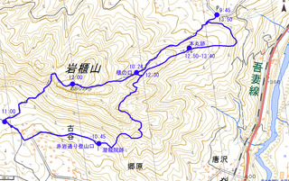 00岩櫃山ルートマップ