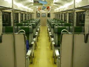 高松行きキハ車内