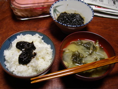 朝食に…