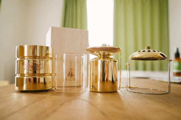 雪丘工房製 灯油ランタン 雪丘工房 真鍮製 灯油ランタン(ケロシン