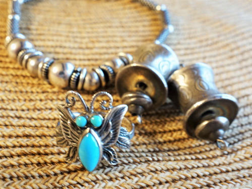 45Rのアフリカンオーバル&ユニクロデニム&ジャマン葉っぱ (6)