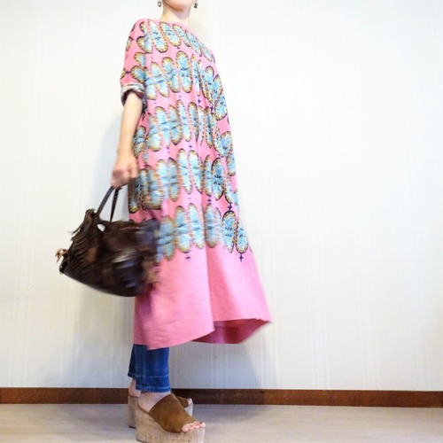 45Rのアフリカンオーバル&ユニクロデニム&ジャマン葉っぱ (5)