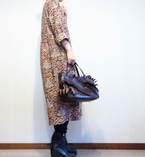 ブロックプリントのエスニック羽織 (3)