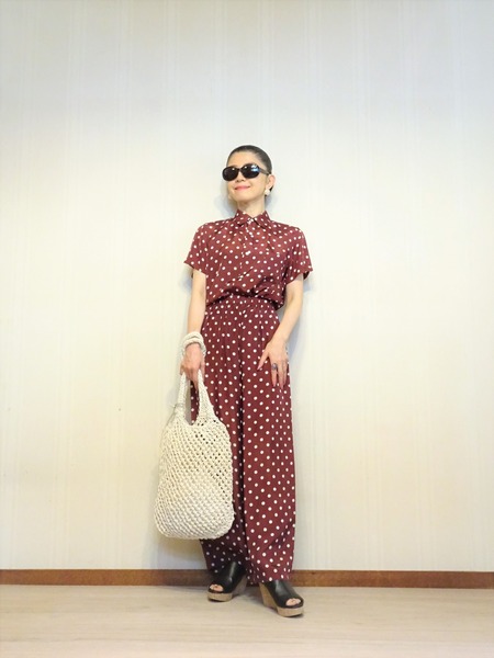 ギャルソン水玉セットアップ (10)