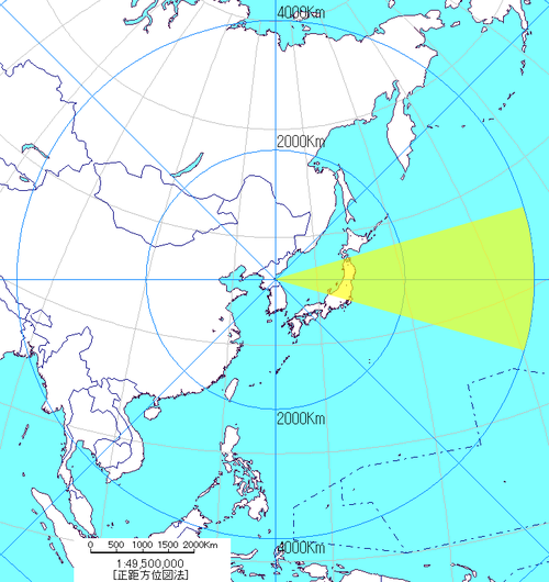 ムスダン日本通過ルート
