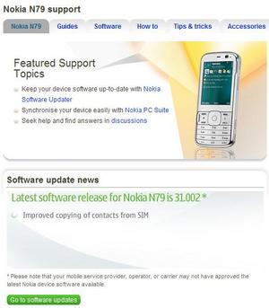 NOKIA N79 32.001 Web